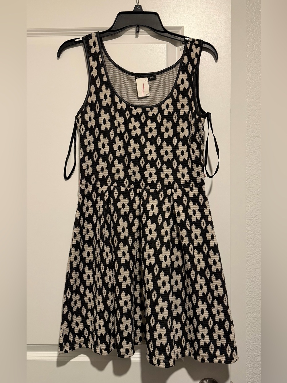 Black and Ivory Textured Knit Dress by Jason Wu Collection